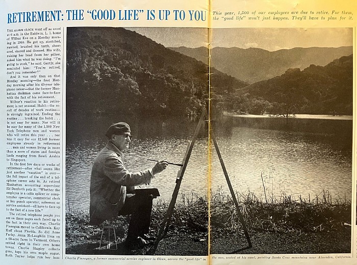 CMF painting in the Almaden Valley 1965