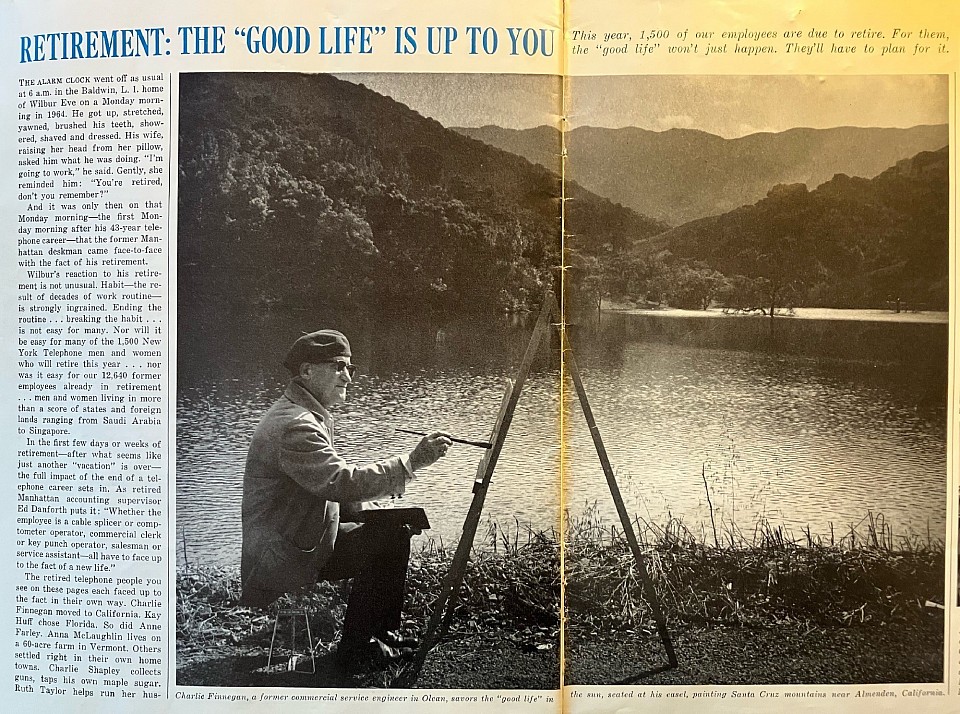 CMF painting in the Almaden Valley 1965