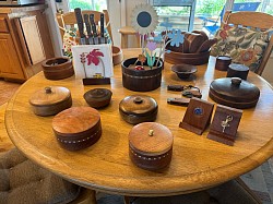 UP made and gifted several hundred wooden objects to the family and friends!